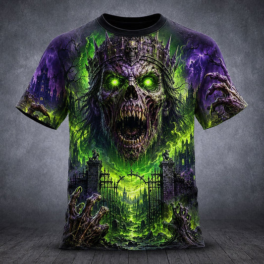 Men's Skull Bone Gothic Street Tee