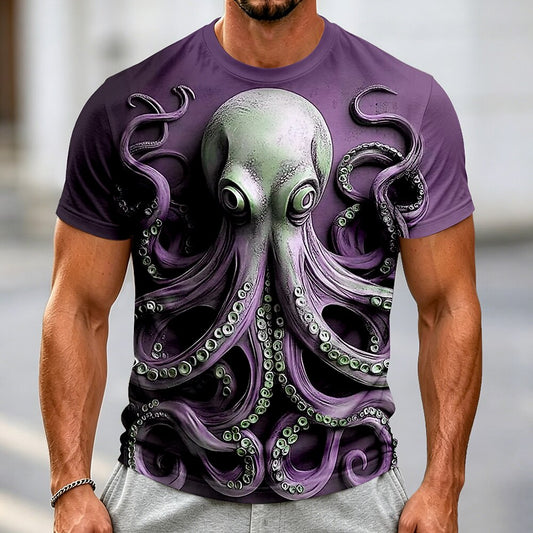 Men's Ocean Octopus Graphic Street Tee