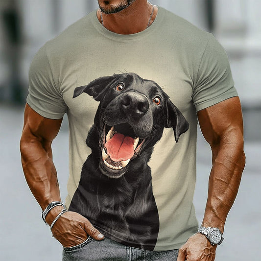 Men's Angry Black Dog Graphic Tee