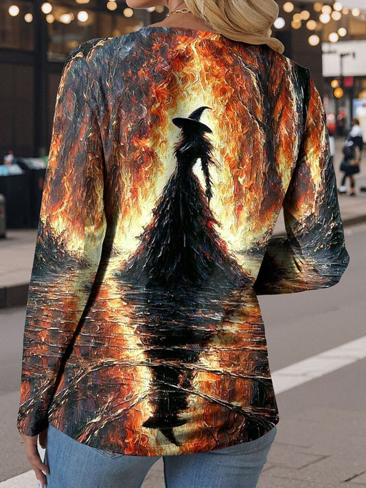 Women's Halloween Mystic Witch Tee