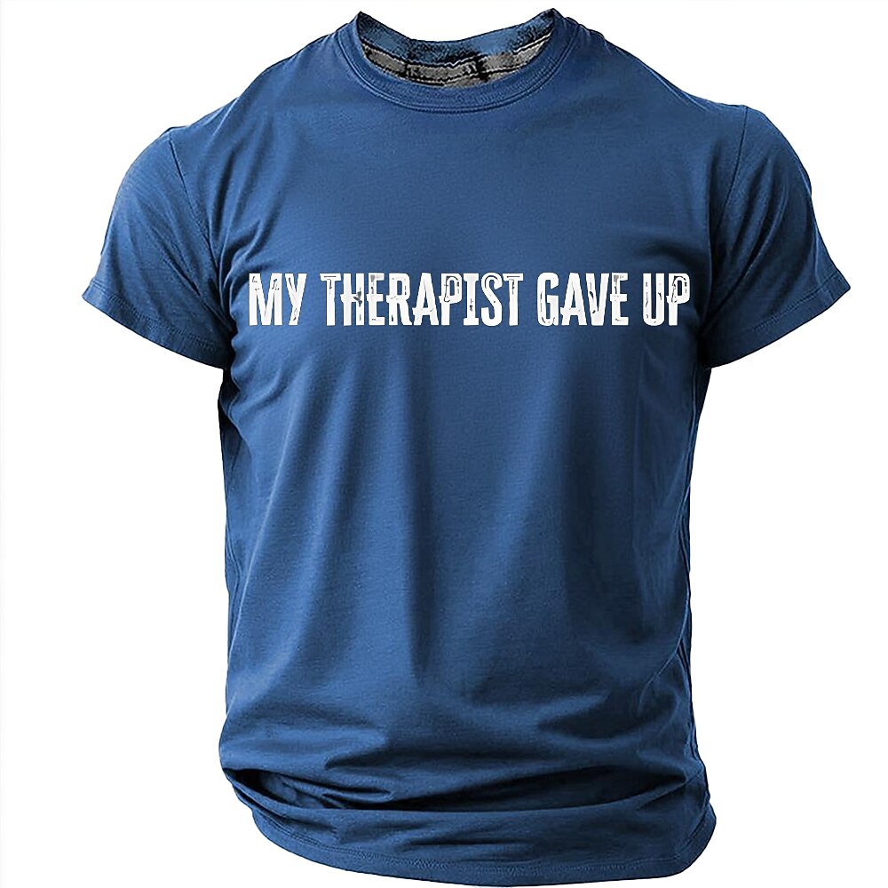 Men's Humorous Graphic Print Tee