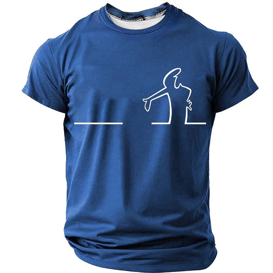 Men's Minimal Cartoon Humor Graphic Tee