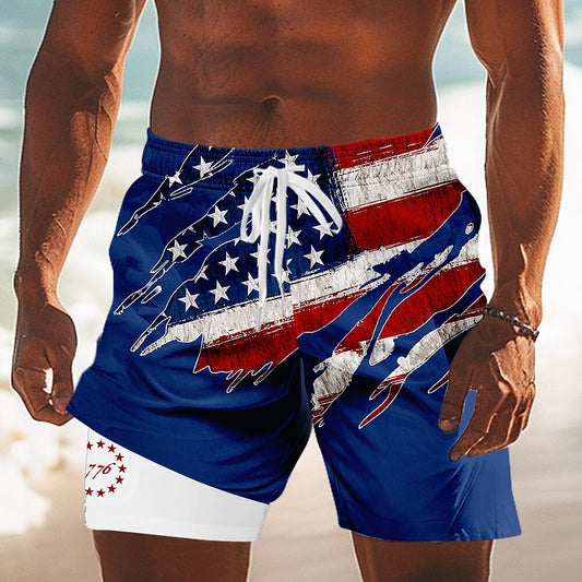 Men's Independence Flag Board Shorts
