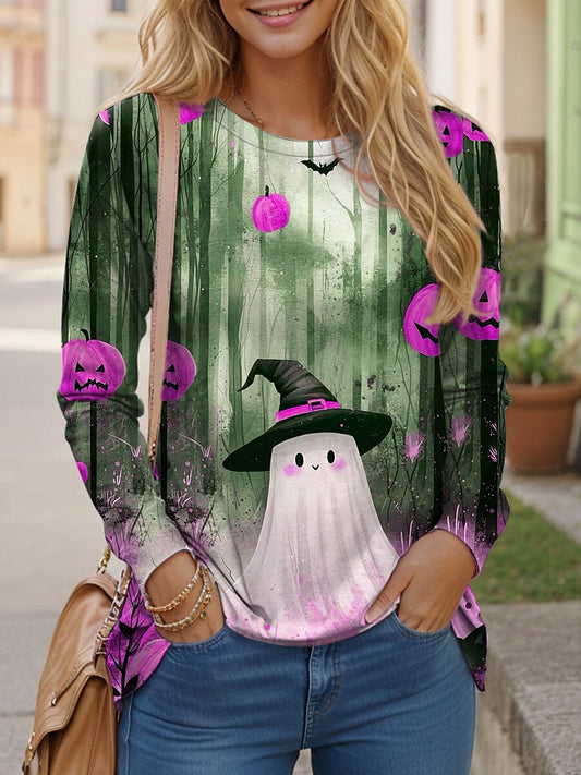 Women's Halloween Ghostly Spirit Tee