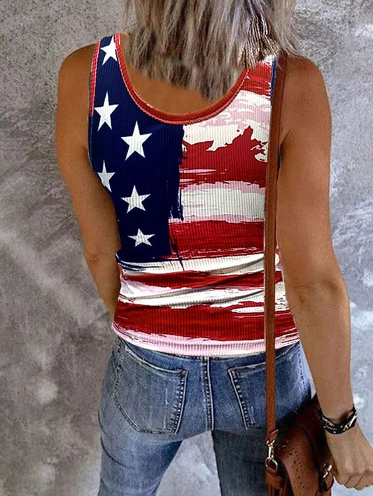 Women's Patriotic Flag Camisole Tank