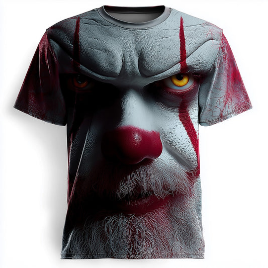 Men's Halloween Twisted Clown Graphic Tee
