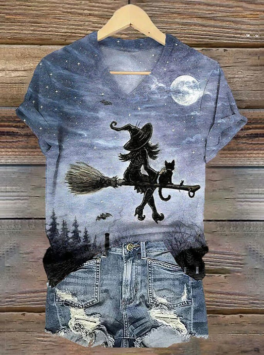 Women's Halloween Mystic Witch Tee
