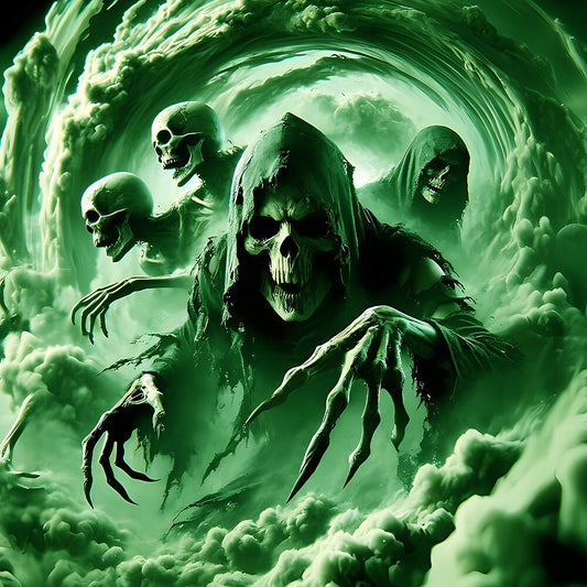 Men's Haunted Reaper Illusion Graphic Tee