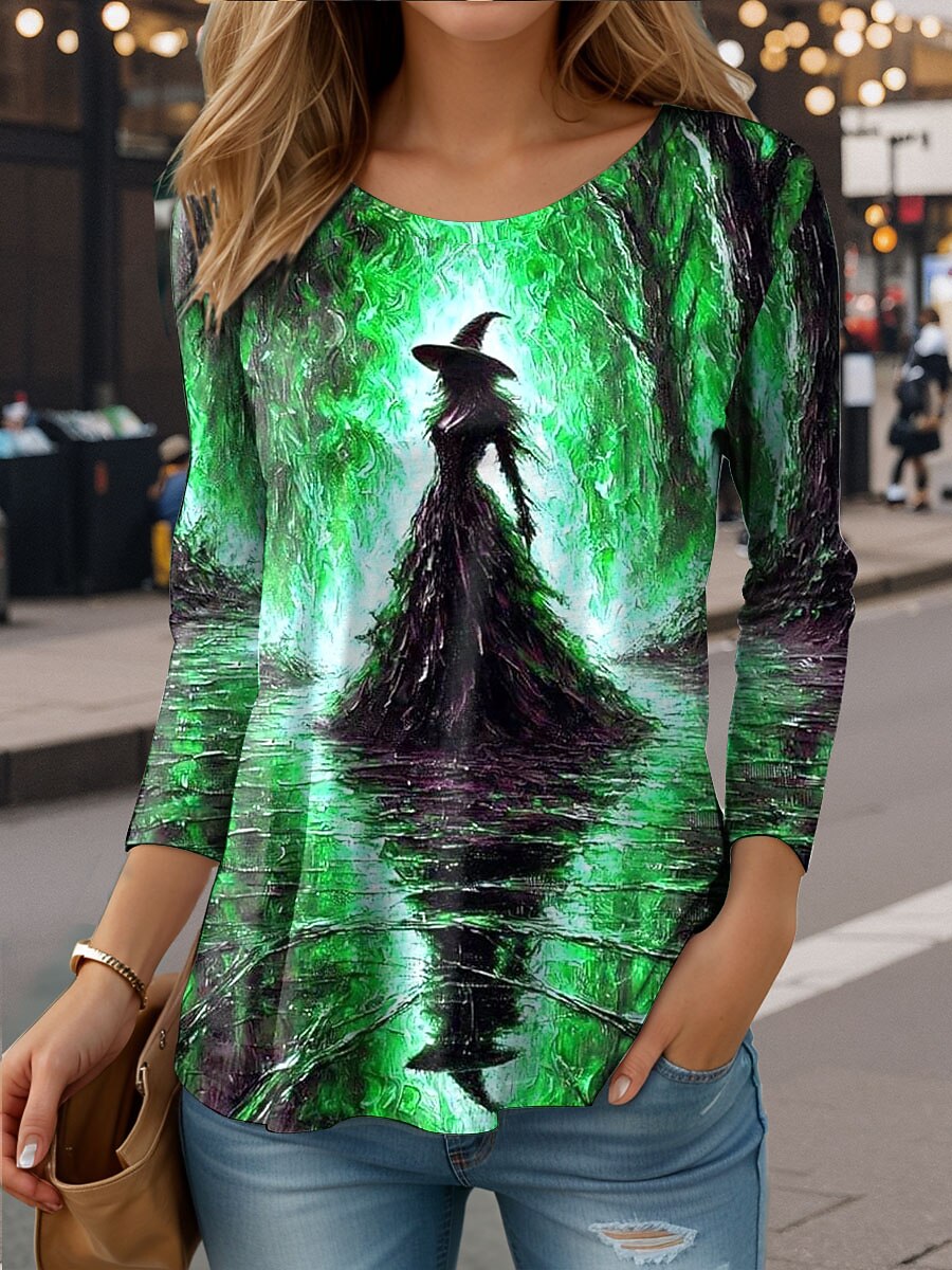 Women's Halloween Mystic Witch Tee