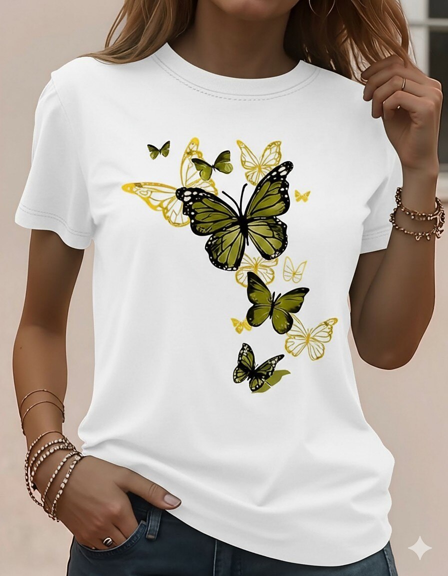 Women's Butterfly Garden Graphic Tee
