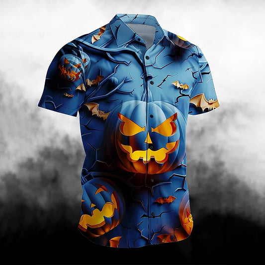 Men's Jack O Lantern Button Shirt