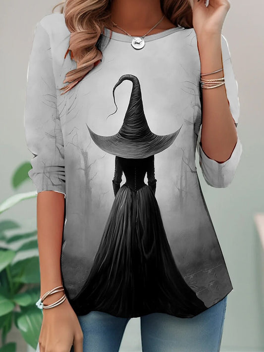 Women's Halloween Ghostly Spirit Tee
