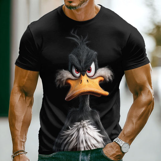 Men's Funny Duck Party Graphic Tee