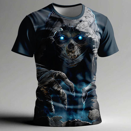 Men's Skull Zombie Bone 3D T-Shirt