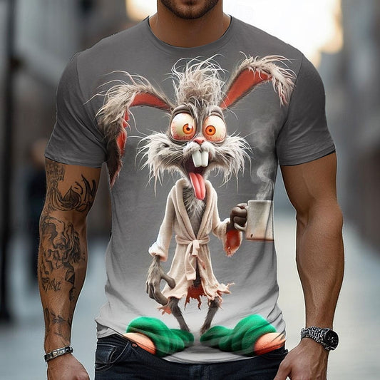 Men's Rabbit Rooster Farm Graphic Tee