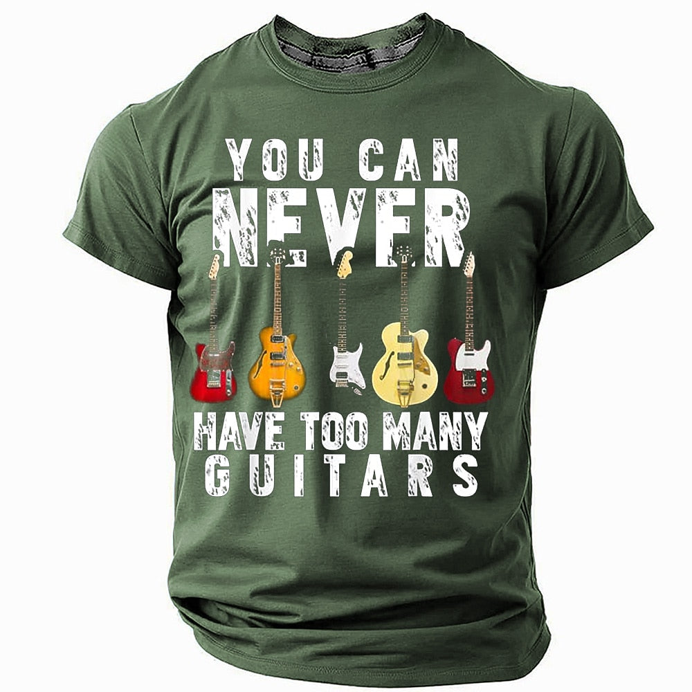 Men's Guitar Collection Humor Graphic Tee