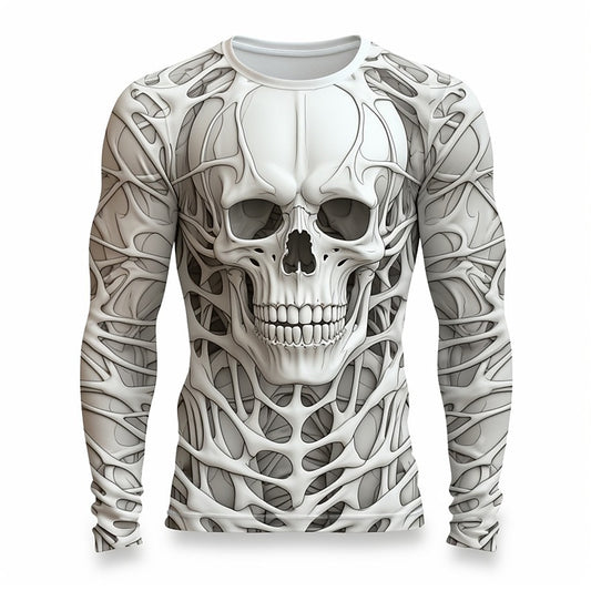 Men's Halloween Midnight Skeleton Graphic Tee