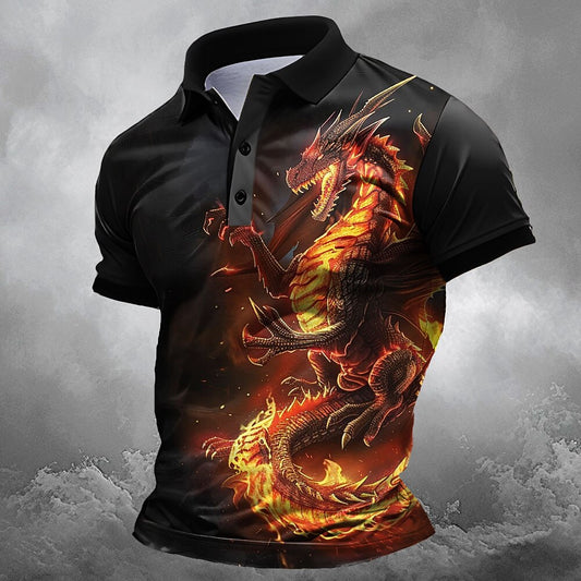 Men's Halloween Black Cat Henley