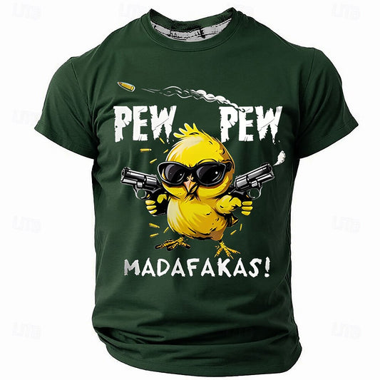 Men's Armed Chick Humor Graphic Tee