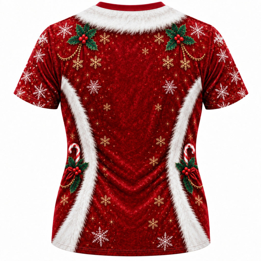 Christmas Hunk Santa Funny Graphic T-Shirt