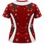 Christmas Hunk Santa Funny Graphic T-Shirt