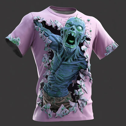 Men's Zombie Nightmare Illusion Graphic Tee