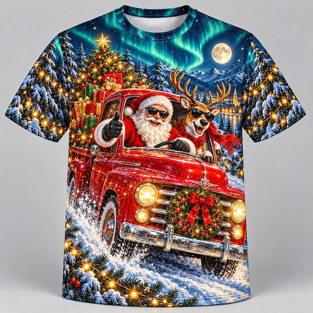 Men's Santa Claus Graphic Short Sleeve Tee