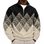 Vintage Geo Quarter Zipped Sweatshirt