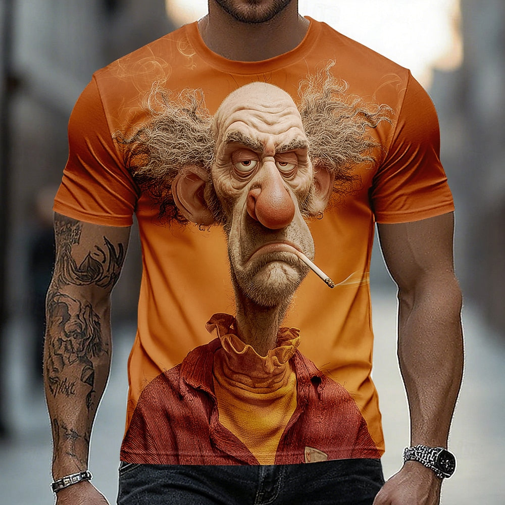 Men's Ombre Grandpa Humor Graphic Tee