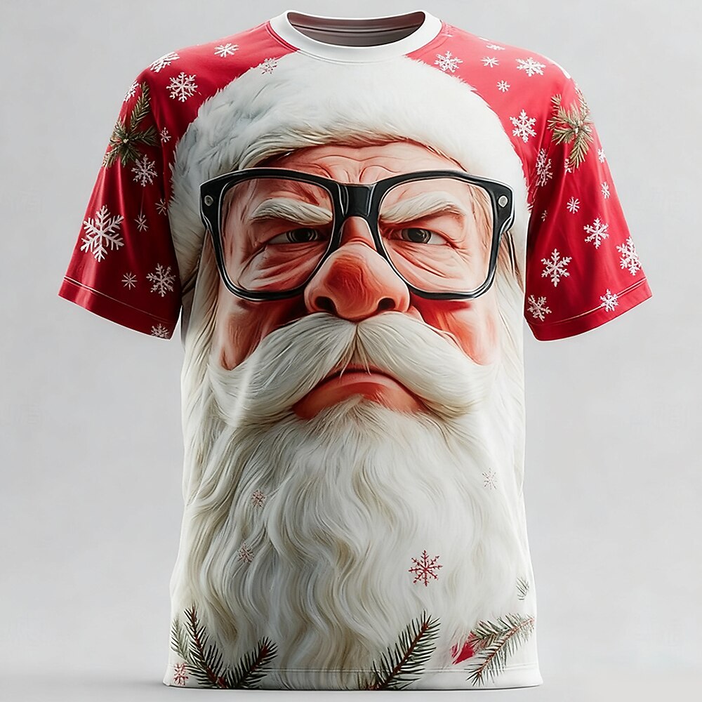 Jolly Santa Christmas Cartoon Tee