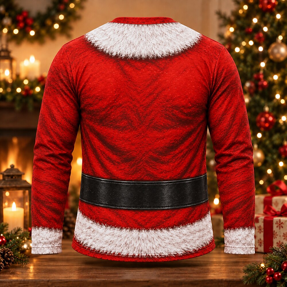 Men's Santa Claus Christmas Costume Long Sleeve
