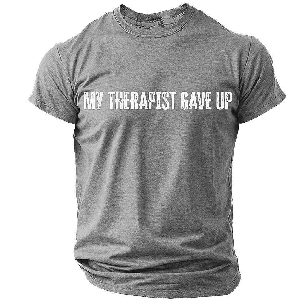 Men's Humorous Graphic Print Tee