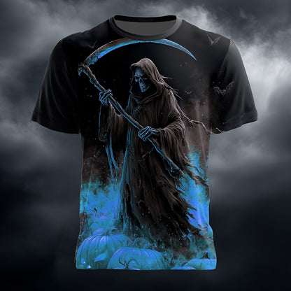 Men's Holiday Grim Reaper Print Tee