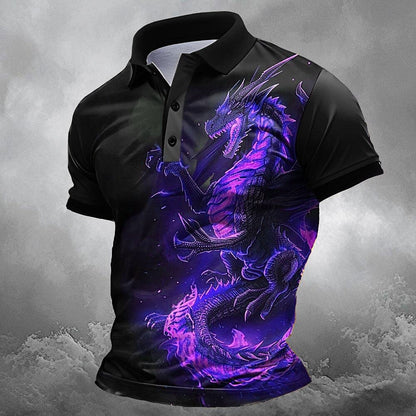 Men's Halloween Black Cat Henley