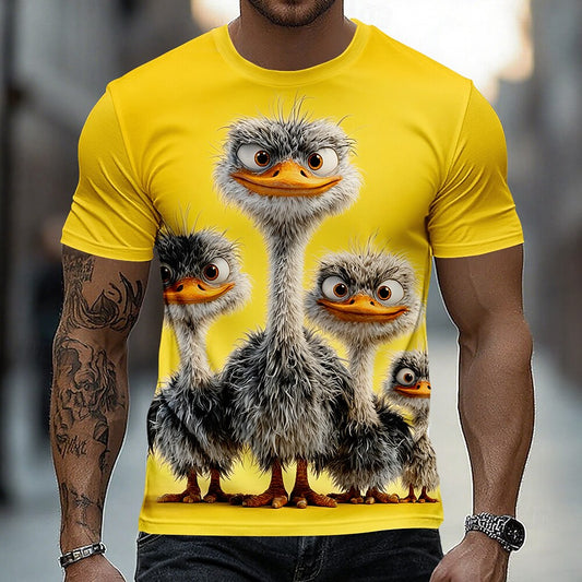 Men's Wild Ostrich Safari Graphic Tee