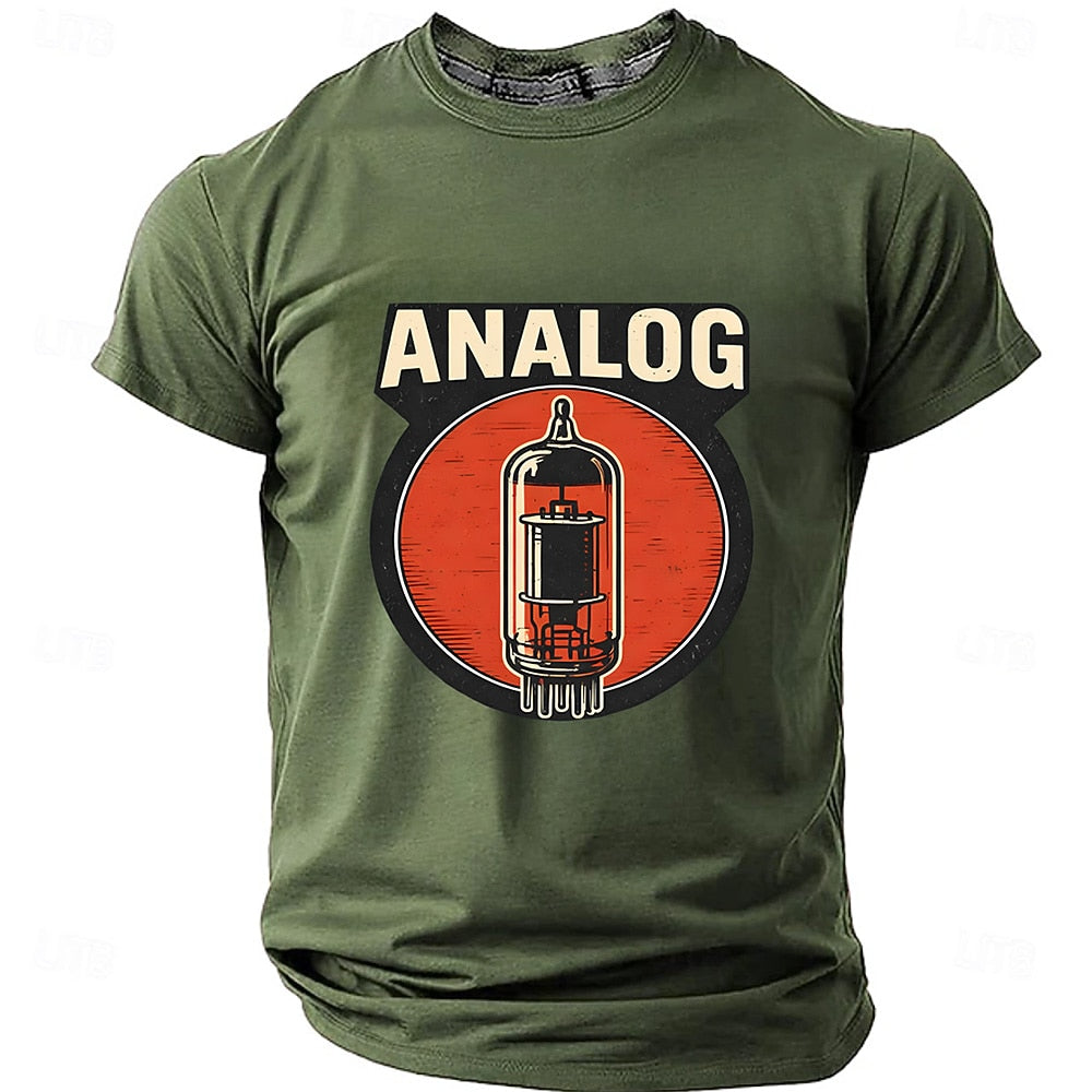 Men's Analog Vacuum Tube Graphic Tee