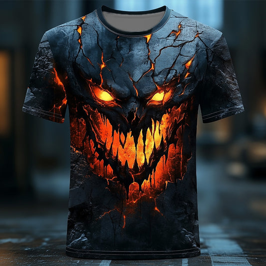 Men's Halloween Infernal Dragon Graphic Tee