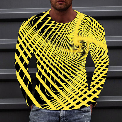 Men's Dynamic Optical Illusion Graphic Tee