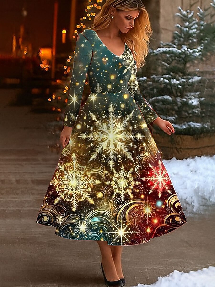 Women's Christmas Festive Classic Dress