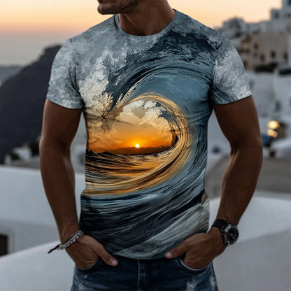 Men's Nautical Adventure Ocean Graphic Tee