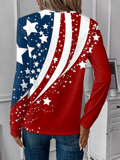 Women's Liberty Stars Long Sleeve Tee