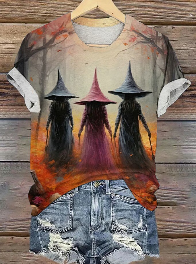 Women's Halloween Mystic Witch Tee