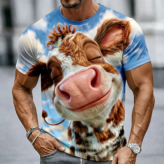 Men's Country Cow Pasture Graphic Tee
