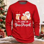 Men's Christmas Santa Funny Longsleeve Tee