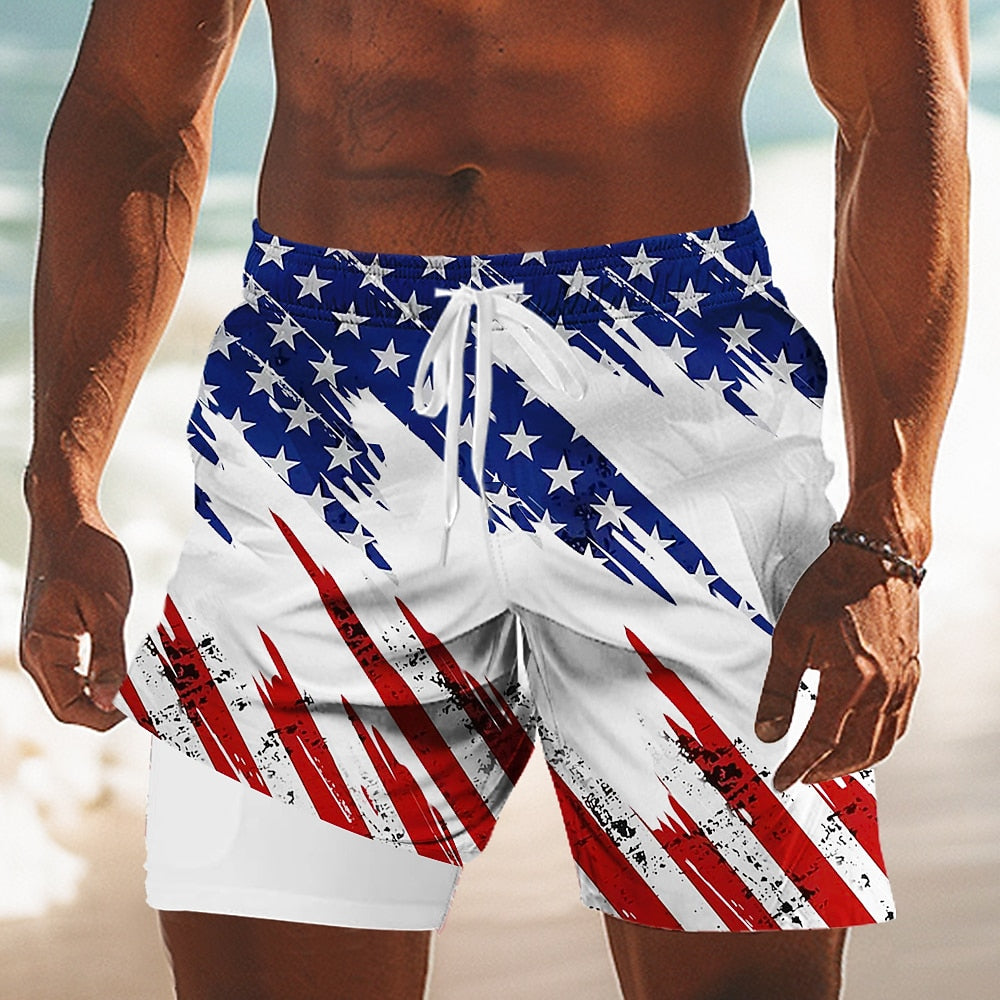 Men's Liberty Flag Swim Shorts