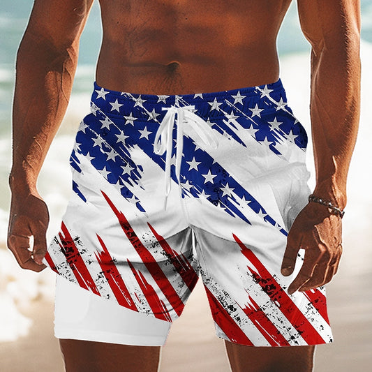 Men's Liberty Flag Swim Shorts