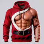 Men's Simulation Print Christmas Hoodie