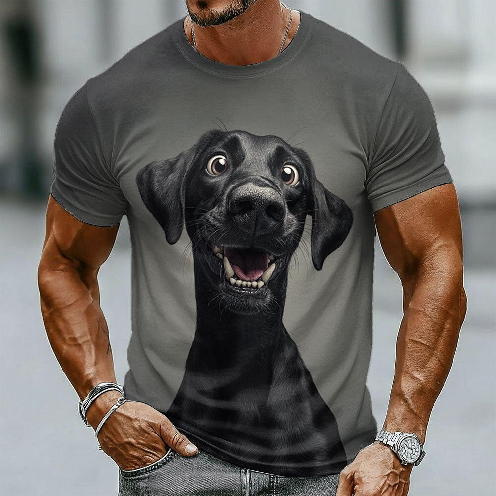 Men's Angry Black Dog Graphic Tee