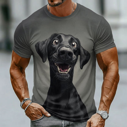Men's Angry Black Dog Graphic Tee