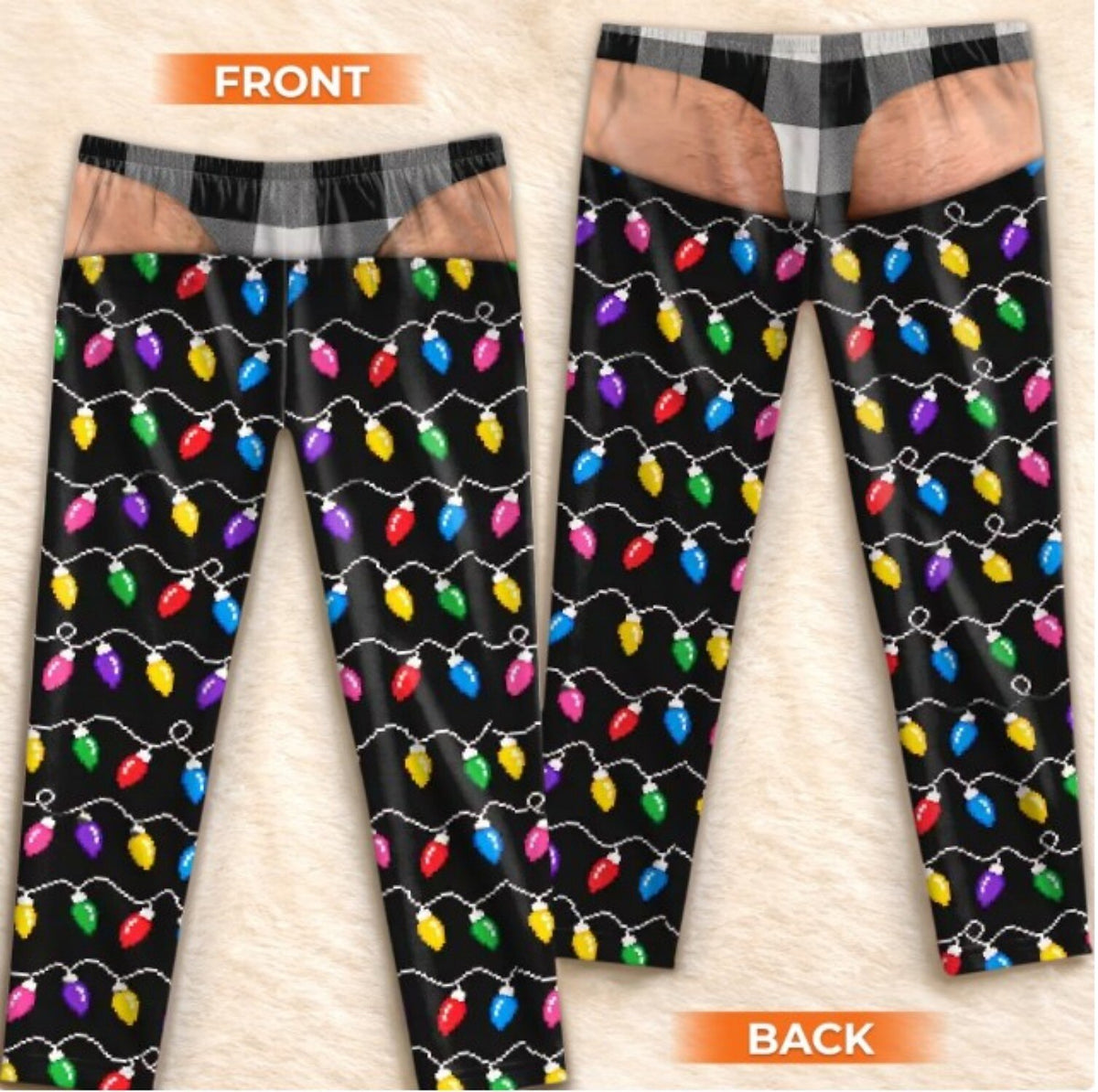 Fun Family Lights Gift Pajama Pants